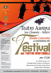 locandina teatro aurora