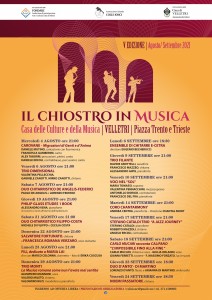 locandina CHIOSTRO IN MUSICA - 2021